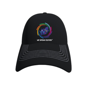 Black baseball cap- We Speak Eleven Cap - We Speak Eleven