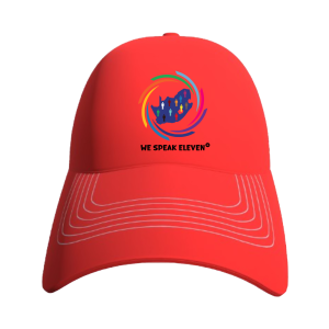 Red baseball cap- We Speak Eleven Cap - We Speak Eleven