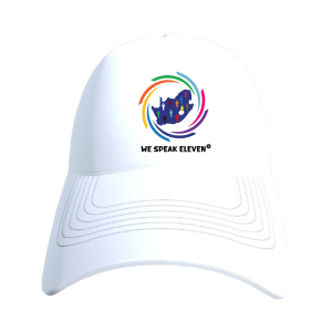 White baseball cap- We Speak Eleven Cap - We Speak Eleven
