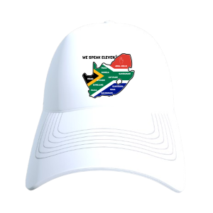 White baseball cap- We Speak Eleven - Hello Cap-We Speak Eleven-Hello