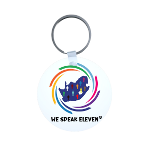 Round Aluminum Key Ring - We Speak Eleven
