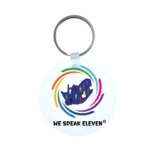 Round Aluminum Key Ring - We Speak Eleven