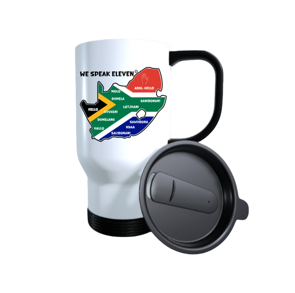 Travel Mug-Plastic - We Speak Eleven - Hello